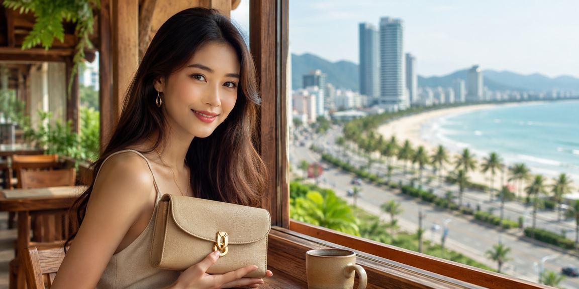 Người dùng Đà Nẵng đăng nhập ứng dụng casino eb3 bên ly cà phê sáng sớm