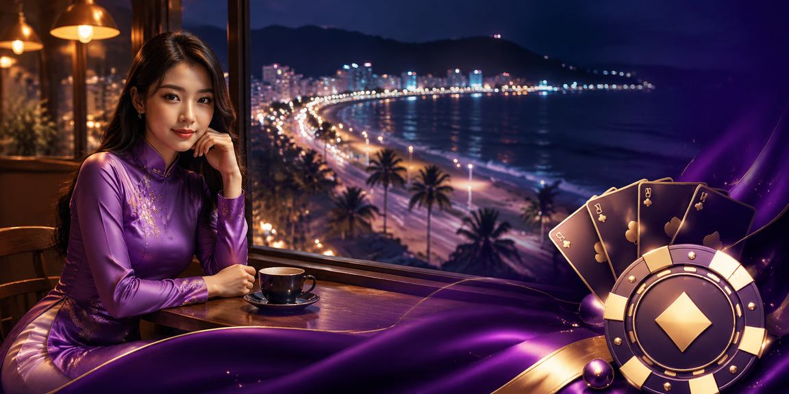 Phụ nữ áo dài tại Phan Thiết tham gia trò chơi bài truyền thống